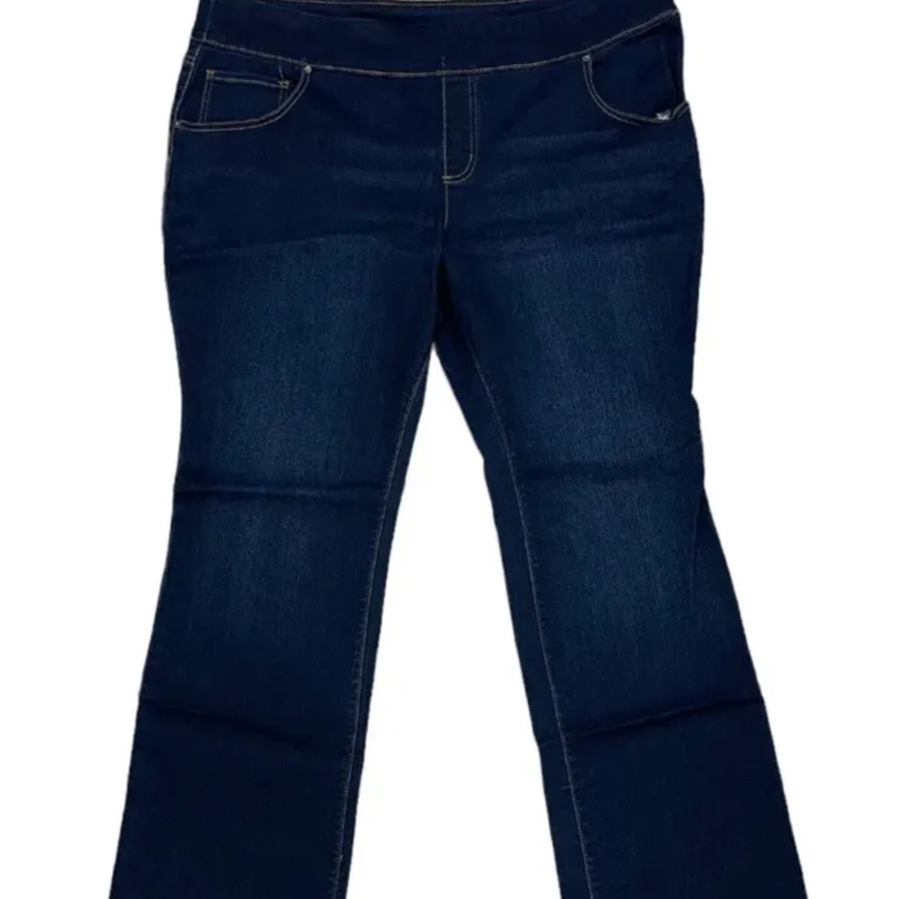 The Pioneer Woman Pull-On Embroidered Bootcut  Blue Jeans Pants Sz XXXL (22) - Picture 5 of 7